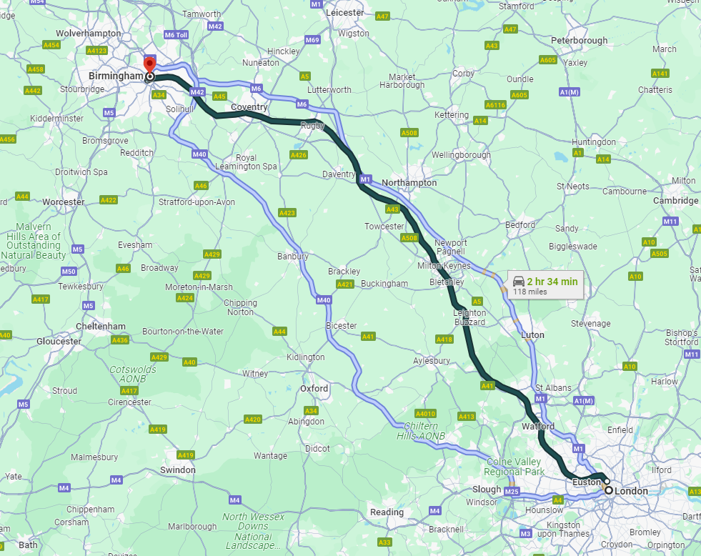Different Routes of Renting a car in Birmingham with Bacarhire: